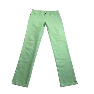 DL1961 Angel Mid Rise Skinny Ankle Jeans 27 Key Lime 4Way Stretch 360 Comfort